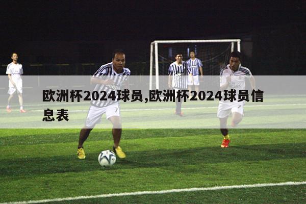 欧洲杯2024球员,欧洲杯2024球员信息表